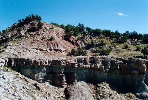 Color photo of Felch Quarry in present day. Photo by Donna Engard circa early 2000s.